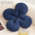 INS Cute Four-Leaf Clover Cushion Thickened Fleece Chair Cushion Tatami Mat Cream Log Style Sofa Home Cushion