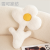 INS Cute Four-Leaf Clover Cushion Thickened Fleece Chair Cushion Tatami Mat Cream Log Style Sofa Home Cushion