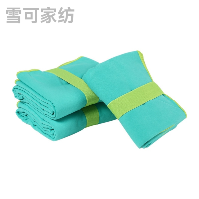 Outdoor Sports Hood Quick-Drying Towel Bath Towel Plain Printing Custom Embossing Customer Logo Polyester Brocade Fabric Double-Sided Velvet