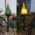 Solar Outdoor Yard Lamp Christmas Tree Resin Balcony Garden Layout Terrace Lawn Floor Outlet Decoration Small Night Lamp