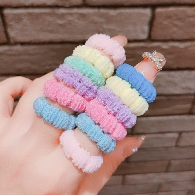 Cute Disposable Canned Towel Ring without Hurting Hair