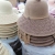 New Summer Sunshade Girl's Cap Solid Color Wide Brim Knitted Sun Protection Hat