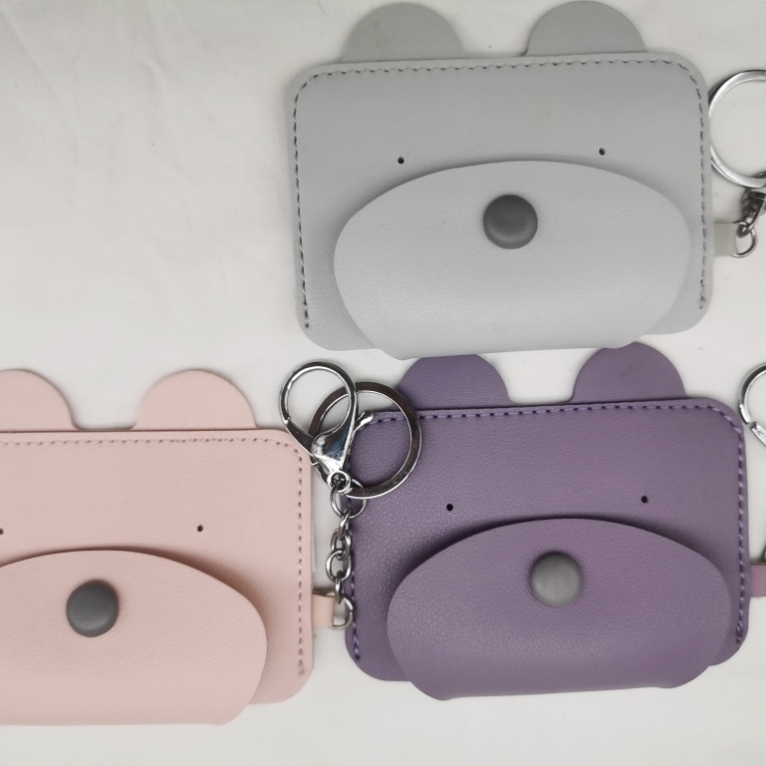 新款儿童卡通零钱包创意迷你短款硬币包时尚方形拉链收纳包