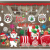Christmas show window decorations static window stickers Santa Claus, Christmas wreath, deer carriage