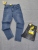 Fashion Fashion Brand Men's Jeans Light Color Hole Patch Stretch Slim Wash Craft Men's Jeans