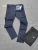 Fashion New Foreign Trade Fashion Brand Men's Jeans Black Retro Paint Spots Splash Print Stretch Slim Men's Jeans