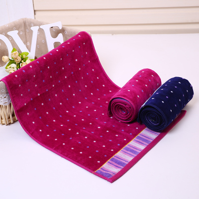 Pure cotton cut pile towel hot sell products all over the sky star stripe face towel