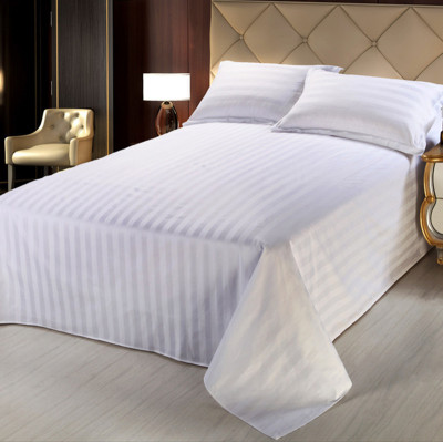 Hotel pure white cotton sheets Pure cotton thickening sheet bedding 