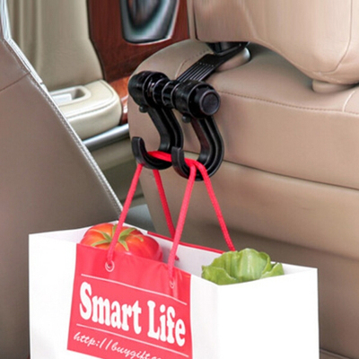 Automotive Car Back Seat Hooks Auto Vehicle Car Styling Hanger Flexible Car Rack Clip Car Headrest
