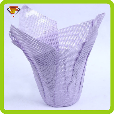 6.5 inch paper weave flower pot cover without bowknot for planting