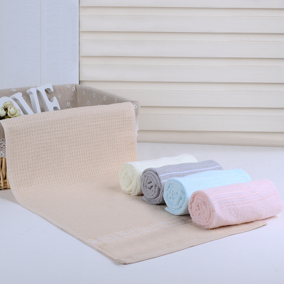 Plain coloured pure cotton towel 32 stocks bibulous gauze face towel