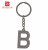 Silver zinc alloy key chain