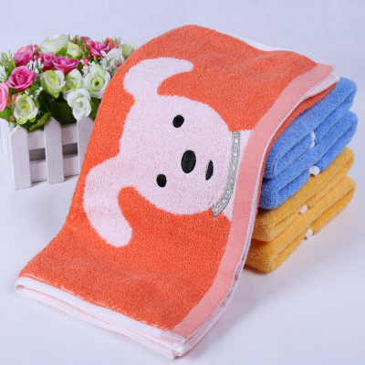 Pure cotton towel Super soft untwisted yarn towel Absorbent towels puppy cartoon towel