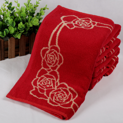 Pure cotton towel embroidered I love you wedding towel environmental protection towel