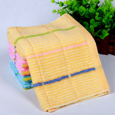 Pure cotton towel children stripe child towel soft close skin baby towel