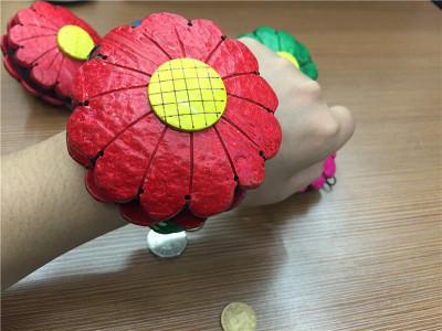 Children's Purse Sunflower Multicolor wrist purse coconut purse