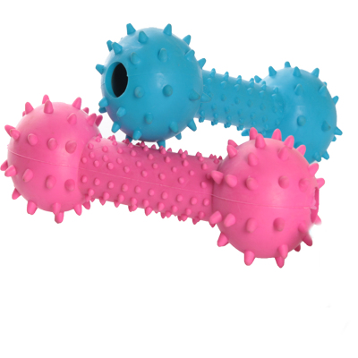 Pets' rubber environmental non-toxic grinding teeth toys dumbbell