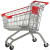 European style trolley shopping cart