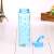 The student PC cups little cartoon cup mesh transparent glass