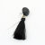 Black and white earrings tassels earrings all-match fashion decorations earrings