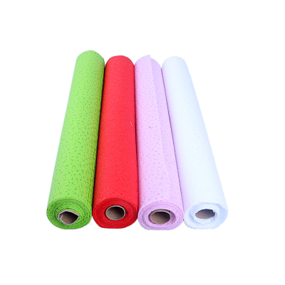 Environmental Festive wedding decoration products non-woven embossing colorful packaging roll 
