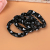 Hair decorations black seamless hair ring high elastic printing nylon hair band wholesale