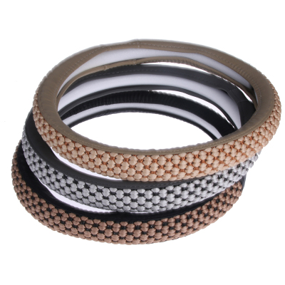 Assorted color knitted steering wheel cover  high quality shock absorption steering wheel cover
