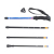 Outdoor 4 sections alpenstocks trekking pole mountaineering sticks