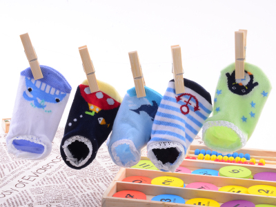 Lace boy's ankle socks antiskid baby's socks cute floor sock