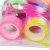 Stationery tape card pack colorful transparent adhesive tape study/household adhesive tape