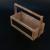 Rectangular wooden flowerpot with handle exquisite decorative flowerpot