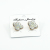 Women's new earrings rose gold rhinestone inlaid four-leaf clover shape earrings