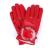 Winter PU leather gloves women's hair ball decoration gloves full-finger riding thickened gloves