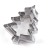 Stainless steel cookie mold Christmas tree 3pcs/ suit