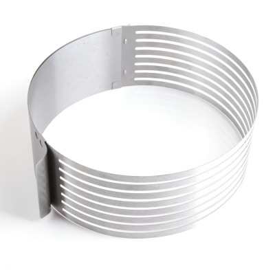 Stainless steel round hollowed cake mould adjustable cake ring cake moulds
