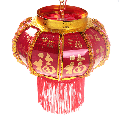 LED Fu character plastic trotting horse lamp palace lamp balcony pendant lamp wedding decorations