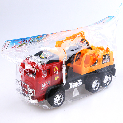 Inertia driving 6-wheel excavator toy