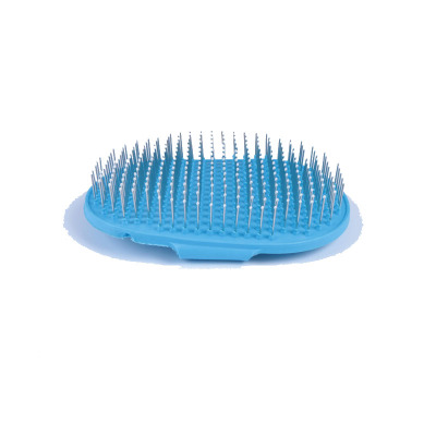 Pet rubber and plastic massage brush 