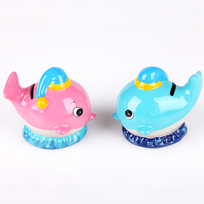 Creative dolphin shape piggy bank children's gifts cute saving box