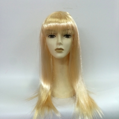140g Monochrome 55cm long straight wig hair
