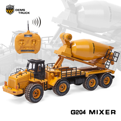 Wireless remote control truck excavator environmentally friendly children's toys mixer