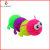 4 joints caterpillar colorful worm puffer plastic toys TPR