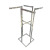 Medium four arms Straight bars clothing display rack Plating clothing Shelf