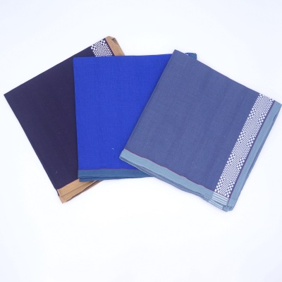 [12 pieces]Men 100% cotton 40cm yarn-dyed satin stripe handkerchiefs in stock factory direct sale