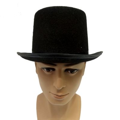 black Non-woven Lincoln's top hat