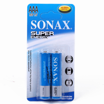 SONAX No.7 AAA environmental P type 2pcs pack batteries wholesale