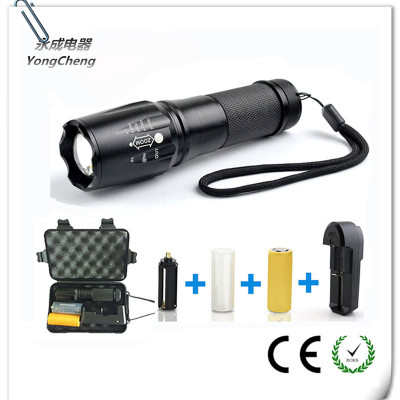 Factory wholesale authentic CREE Aluminum Alloy T6 flashlight LED rechargeable flashlight
