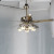 Modern Ceiling Fan Fans Lights Crystal Chandelier Ceiling Fan Remote Control Light Blade Smart Industrial Kitchen LED
