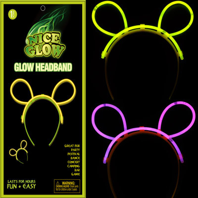  glow bunny ears glow headband glow headwear
