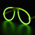 Glow in the dark eyeglasses, Glow eyeglasses in the dark, flashing eyeglasses,